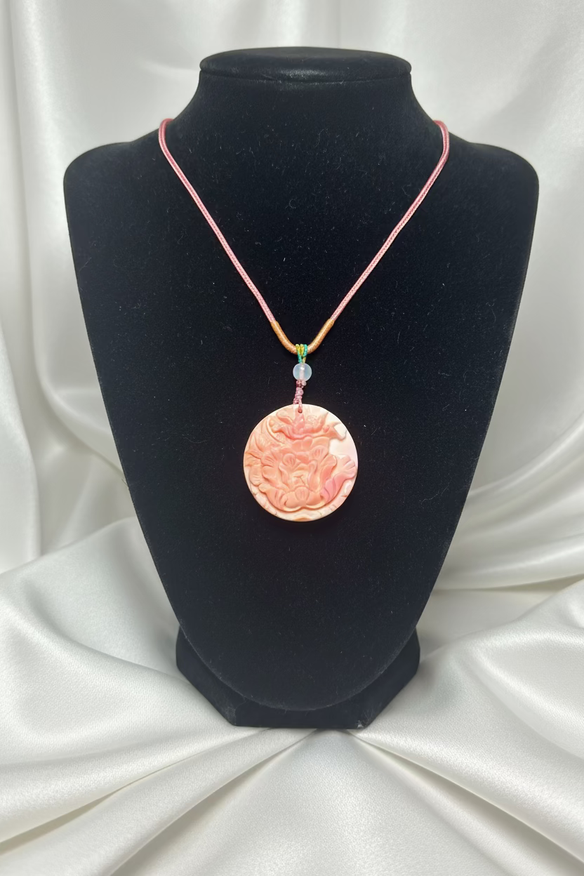 Pink Queen Shell Necklace