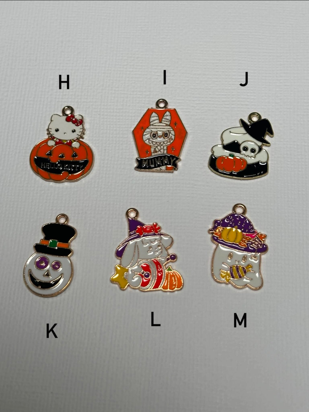 Halloween Enamel Charms