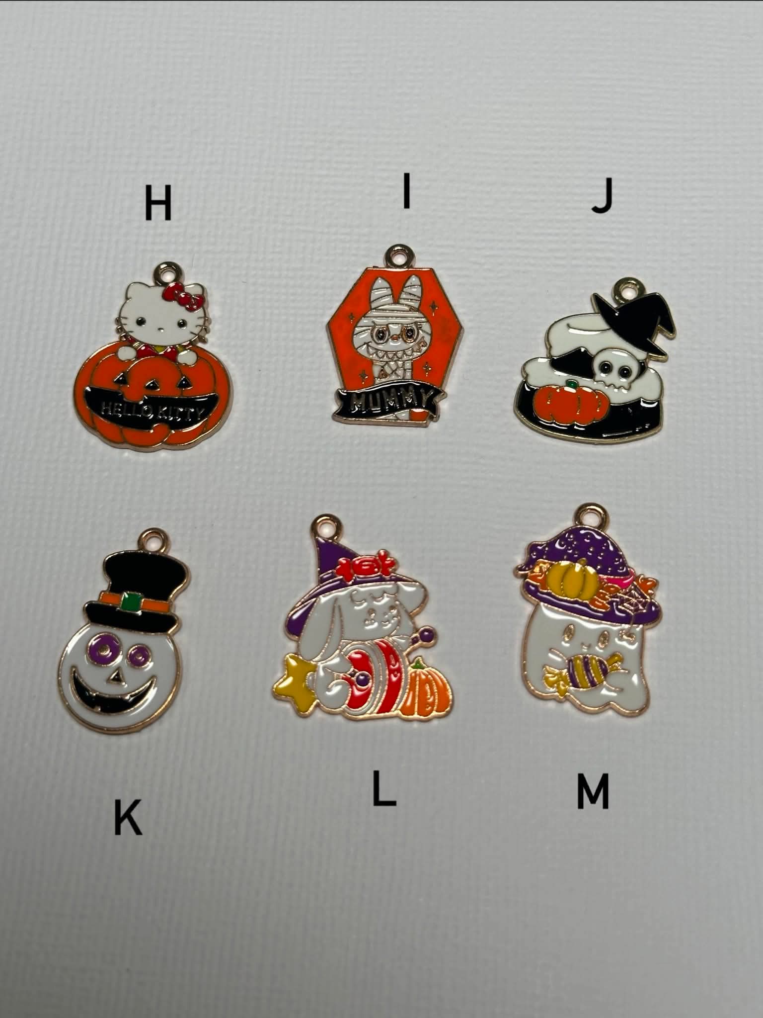 Halloween Enamel Charms