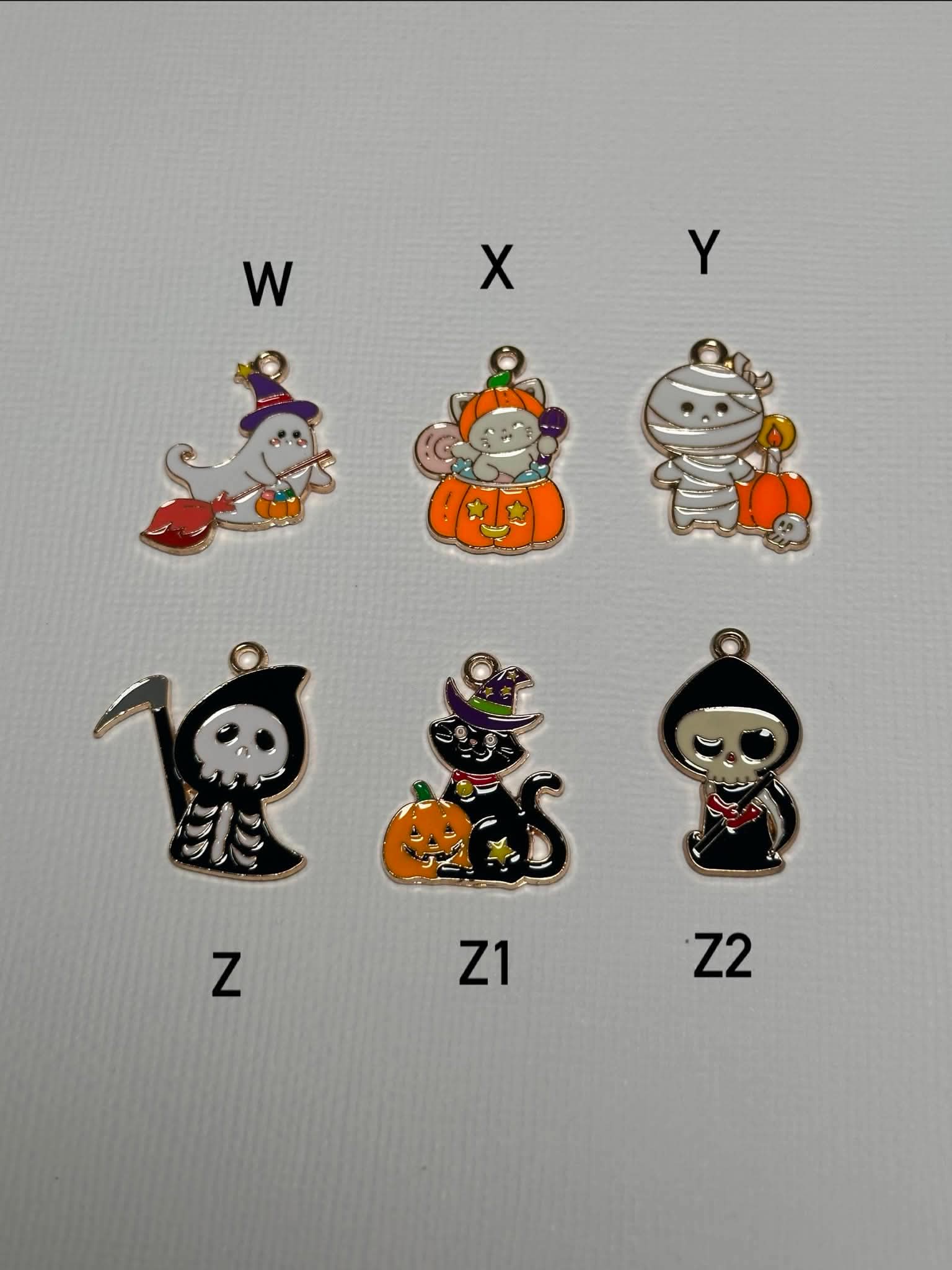 Halloween Enamel Charms