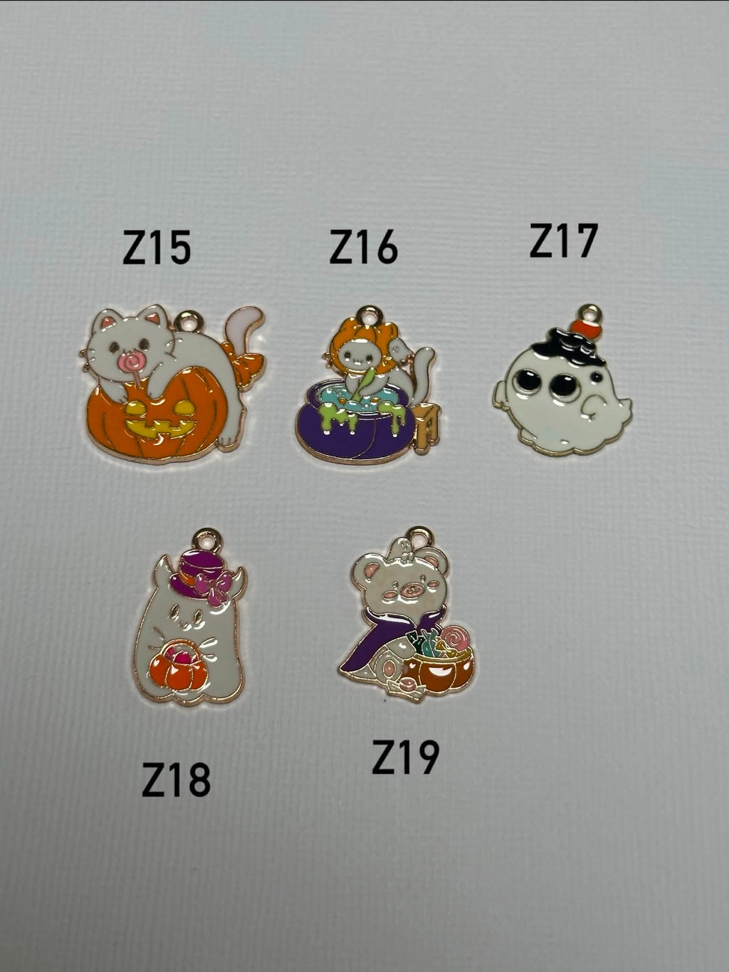 Halloween Enamel Charms