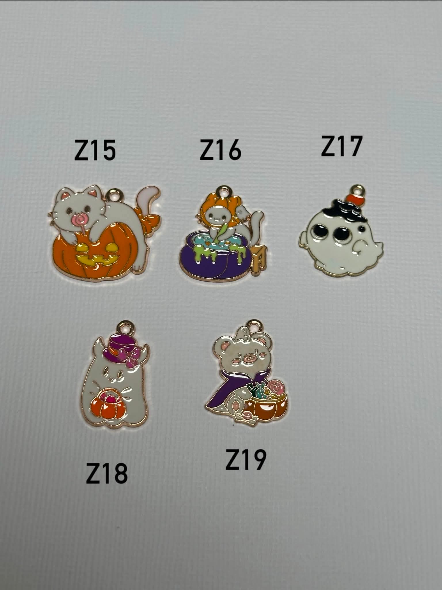 Halloween Enamel Charms