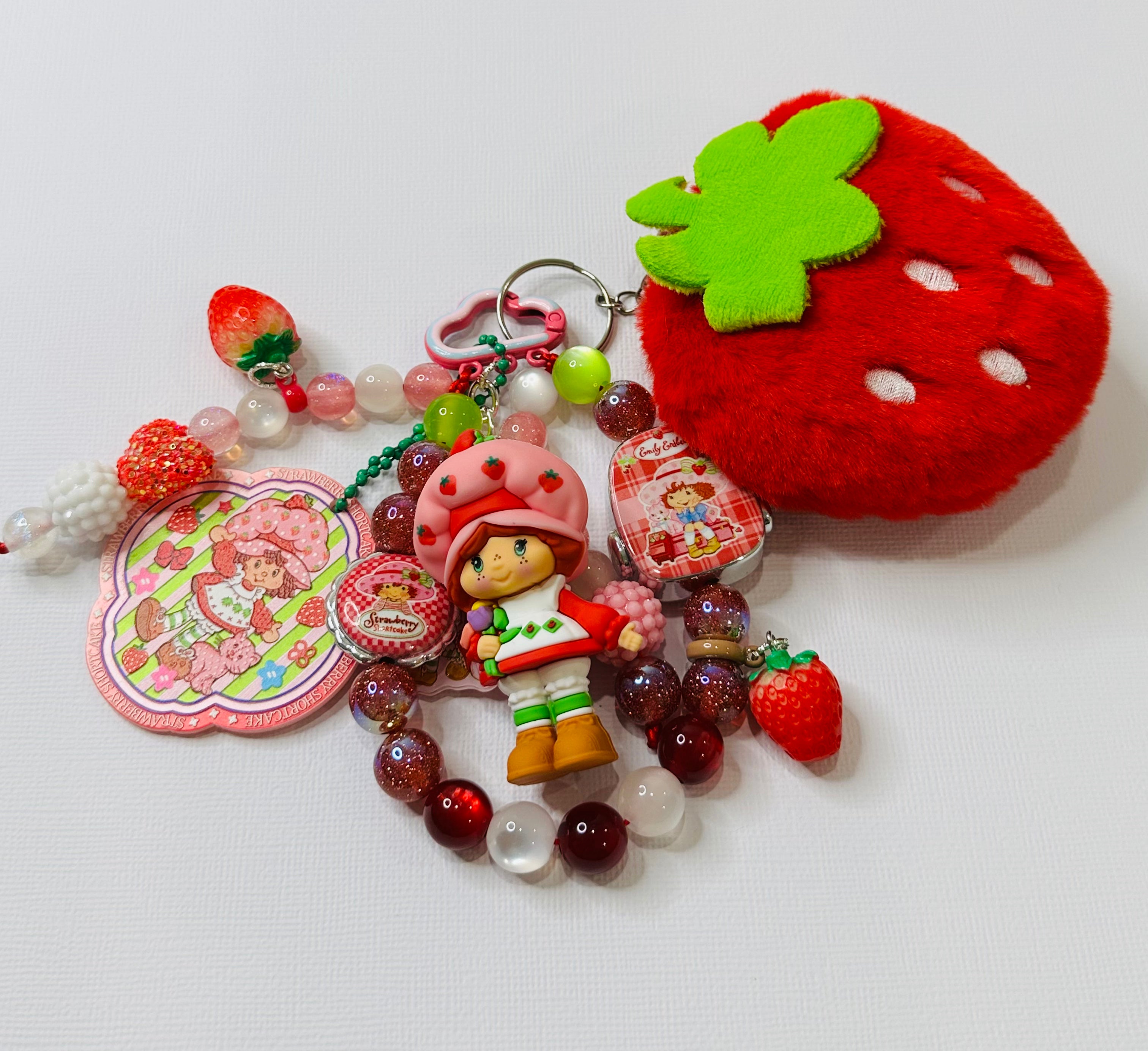 Strawberry Shortcake 3 in 1 Bag Charm